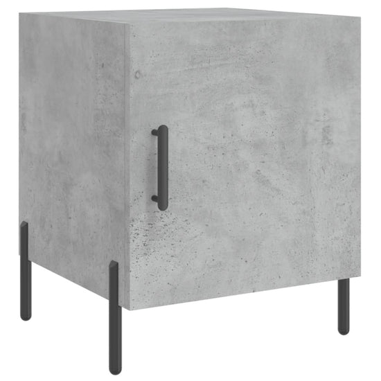 Nachtkastjes 2 st 40x40x50 cm bewerkt hout betongrijs MeubelReus