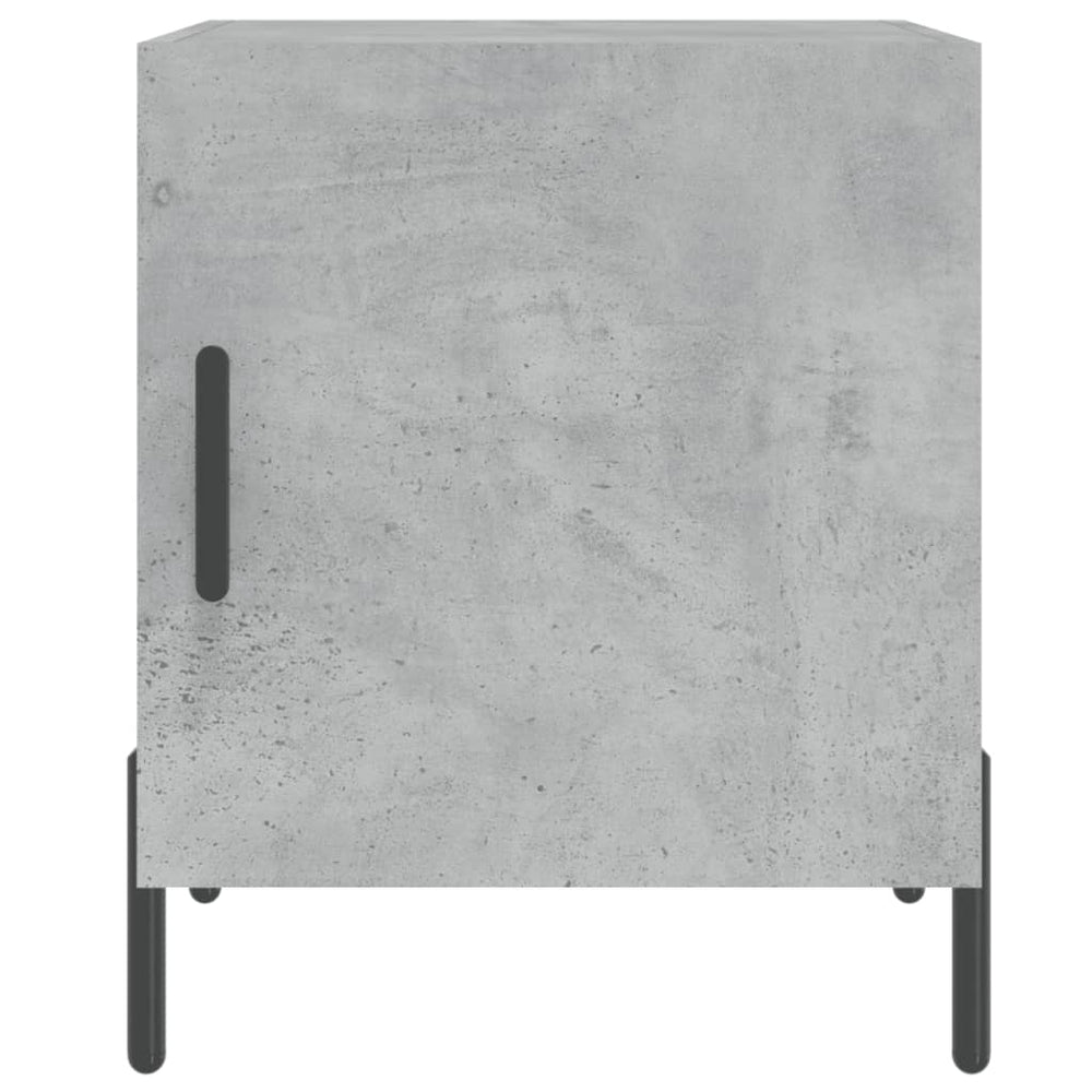 Nachtkastjes 2 st 40x40x50 cm bewerkt hout betongrijs MeubelReus