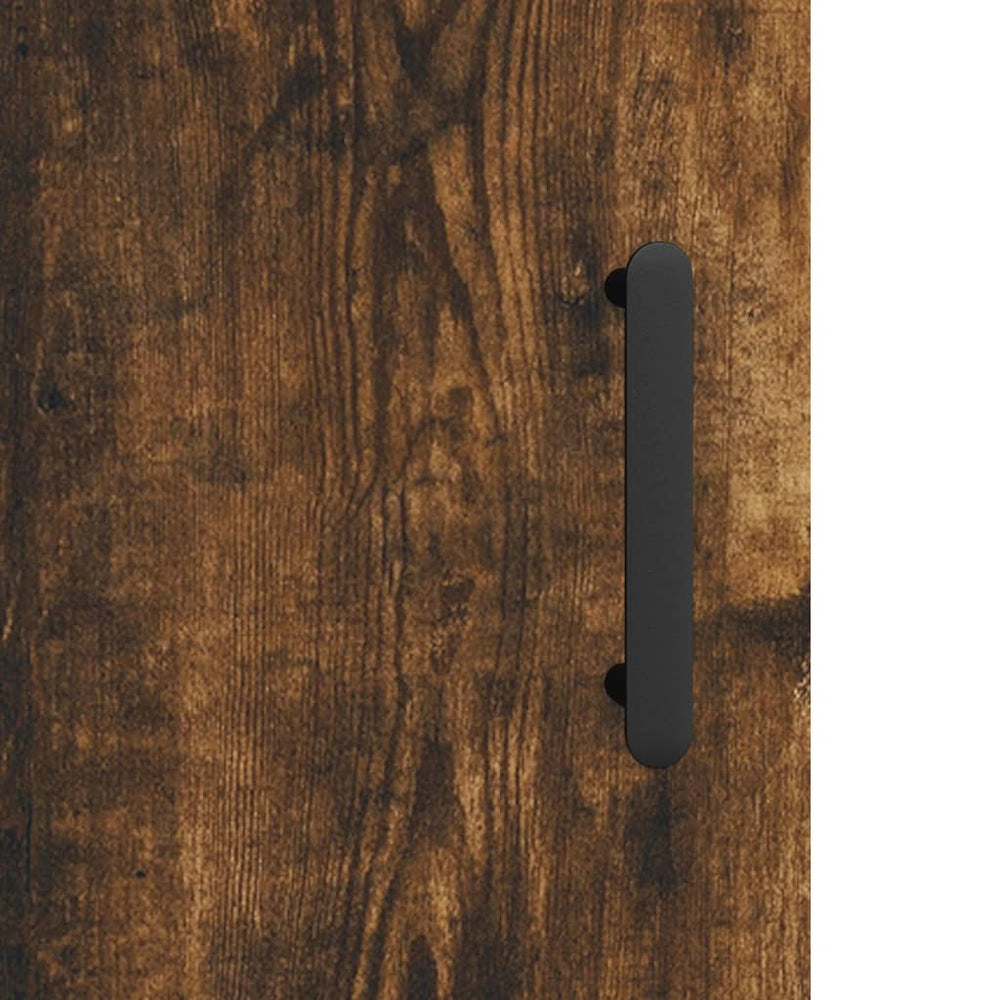 Nachtkastje 40x40x50 cm bewerkt hout gerookt eikenkleurig MeubelReus