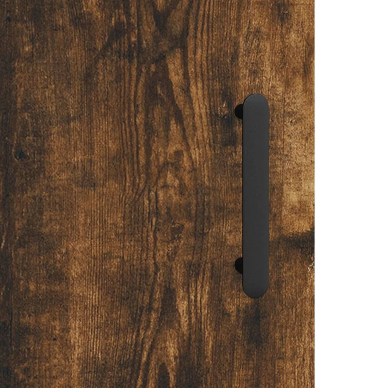 Nachtkastje 40x40x50 cm bewerkt hout gerookt eikenkleurig MeubelReus