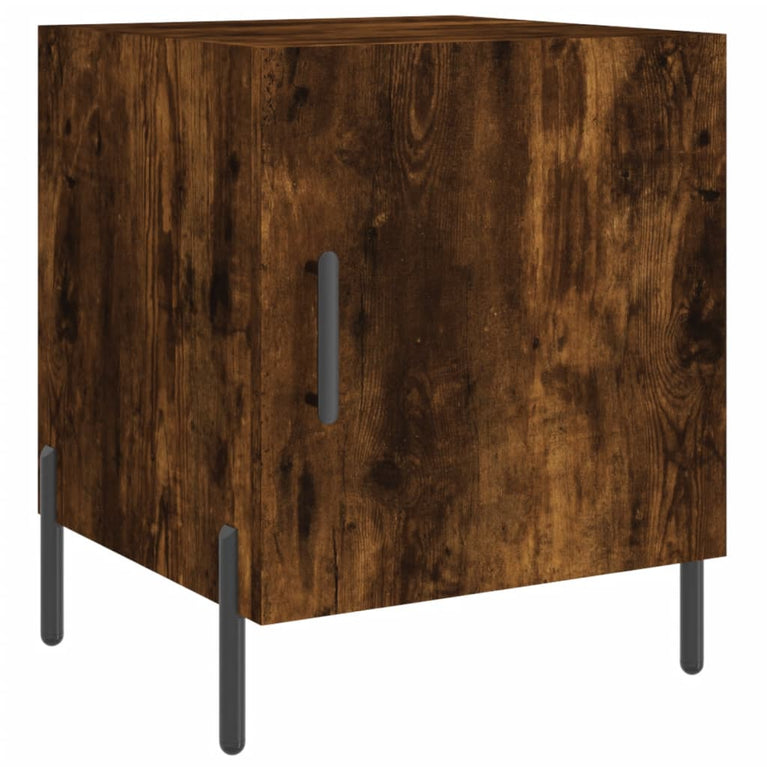 Nachtkastjes 2 st 40x40x50 cm bewerkt hout gerookt eikenkleurig MeubelReus