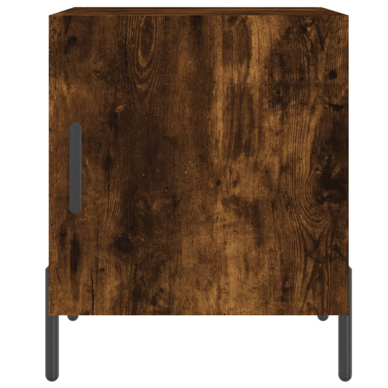 Nachtkastjes 2 st 40x40x50 cm bewerkt hout gerookt eikenkleurig MeubelReus