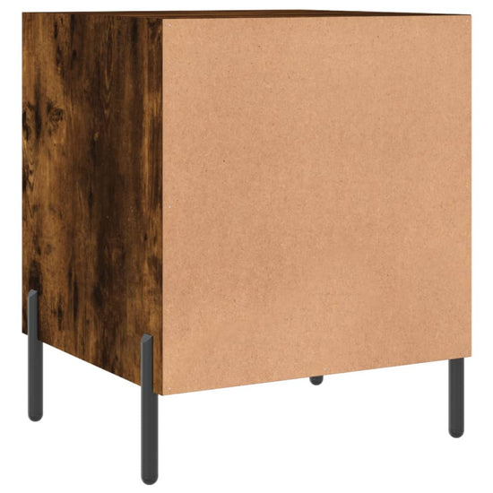 Nachtkastjes 2 st 40x40x50 cm bewerkt hout gerookt eikenkleurig MeubelReus
