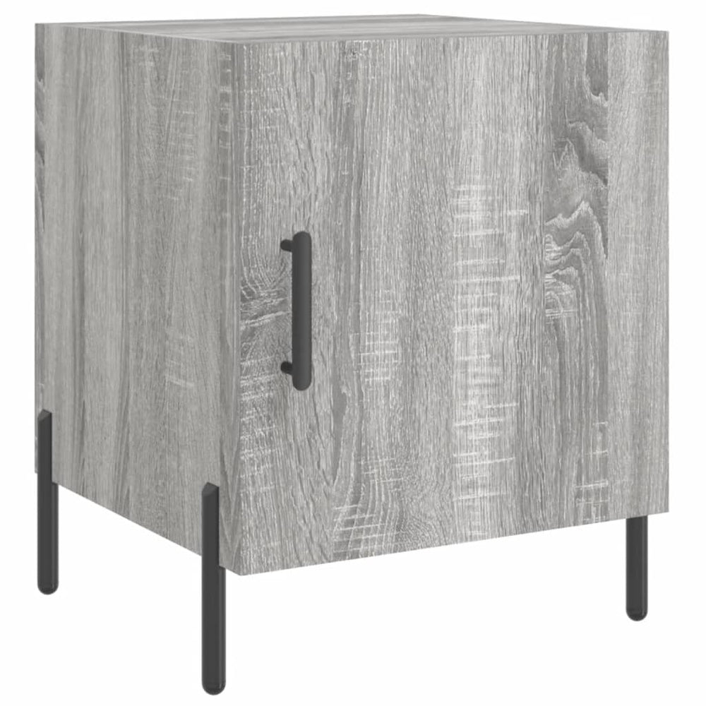 Nachtkastjes 2 st 40x40x50 cm bewerkt hout grijs sonoma eiken MeubelReus