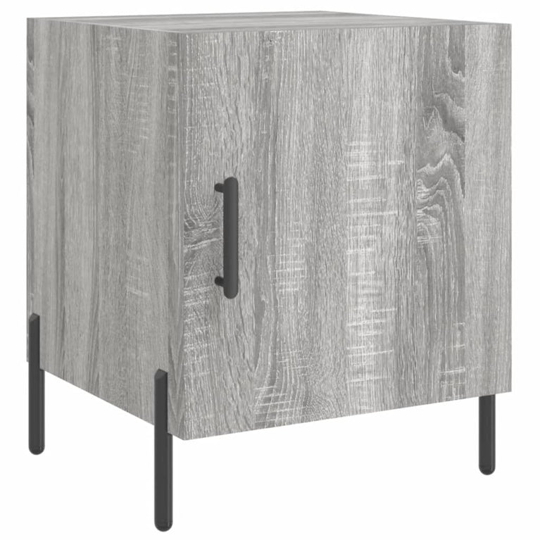 Nachtkastjes 2 st 40x40x50 cm bewerkt hout grijs sonoma eiken MeubelReus