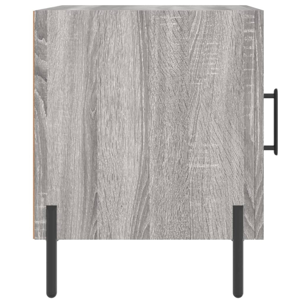 Nachtkastjes 2 st 40x40x50 cm bewerkt hout grijs sonoma eiken MeubelReus