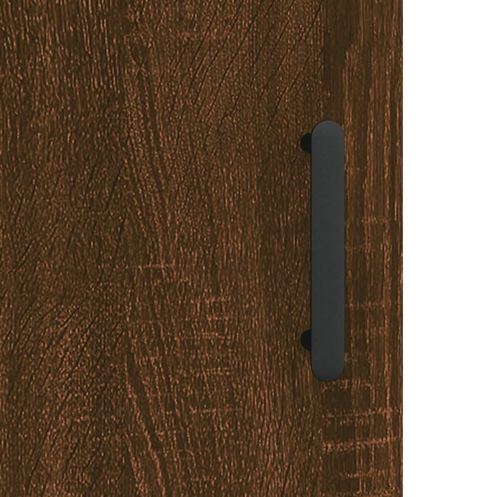 Nachtkastje 40x40x50 cm bewerkt hout bruin eikenkleur MeubelReus