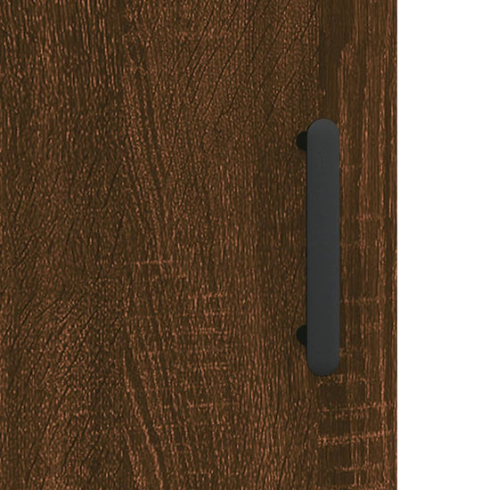 Nachtkastje 40x40x50 cm bewerkt hout bruin eikenkleur MeubelReus