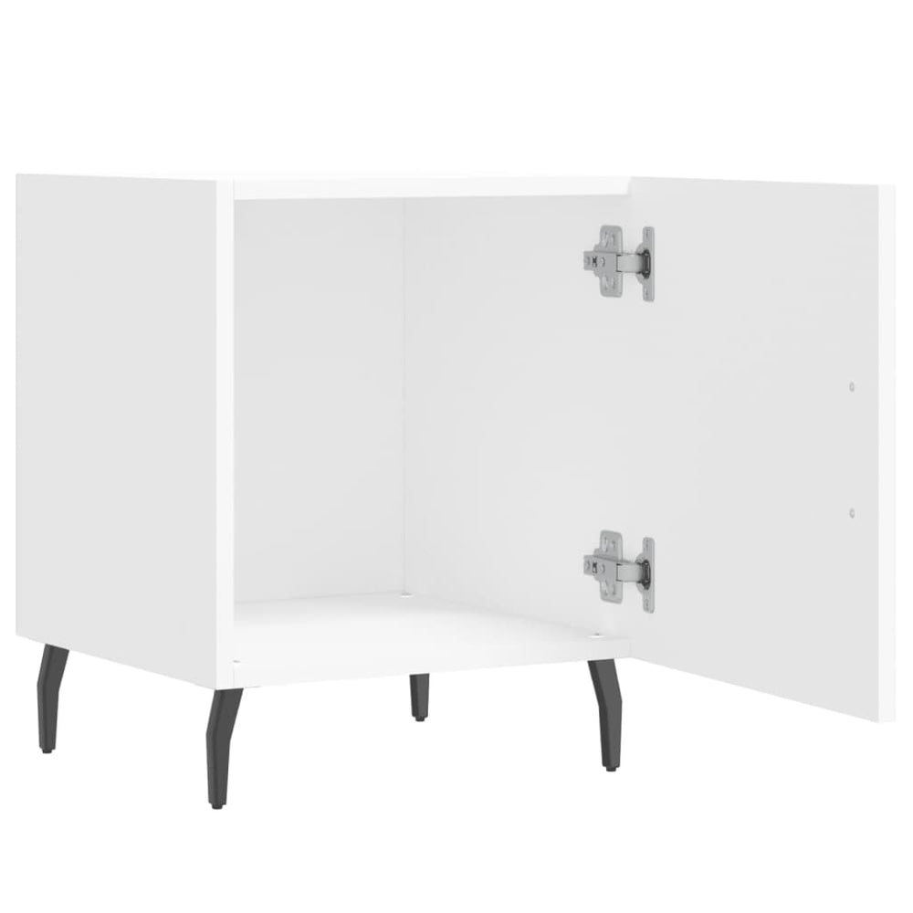 Nachtkastjes 2 st 40x40x50 cm bewerkt hout wit MeubelReus