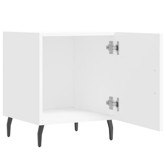 Nachtkastjes 2 st 40x40x50 cm bewerkt hout wit MeubelReus