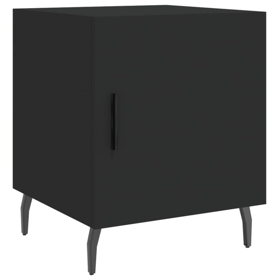 Nachtkastjes 2 st 40x40x50 cm bewerkt hout zwart MeubelReus