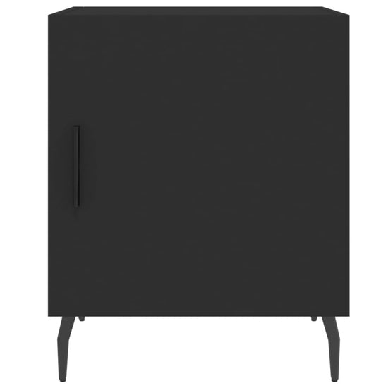 Nachtkastjes 2 st 40x40x50 cm bewerkt hout zwart MeubelReus
