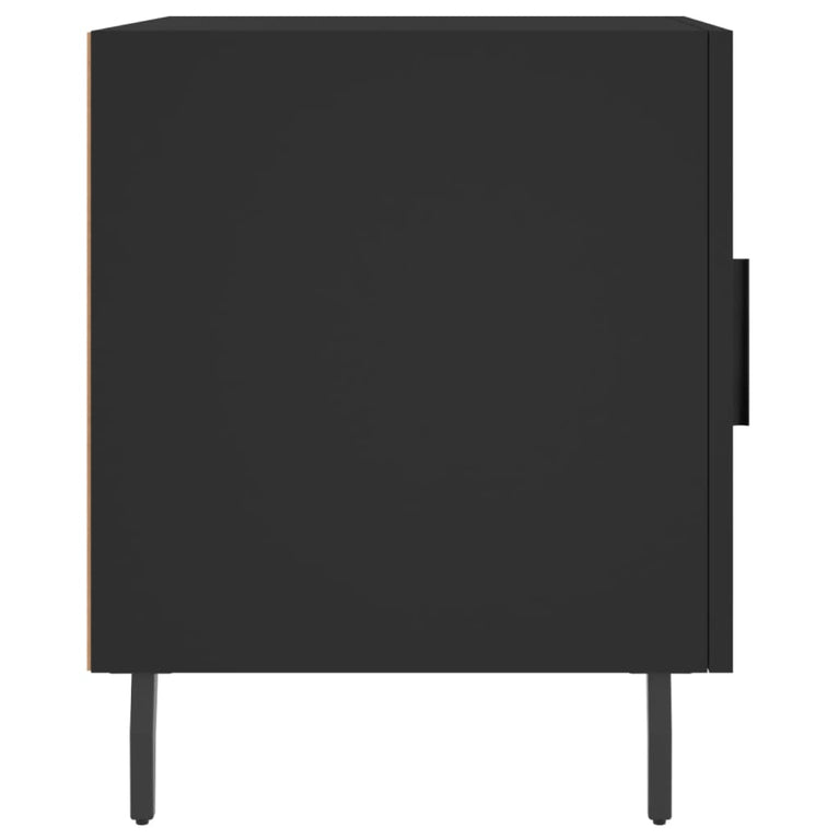 Nachtkastjes 2 st 40x40x50 cm bewerkt hout zwart MeubelReus