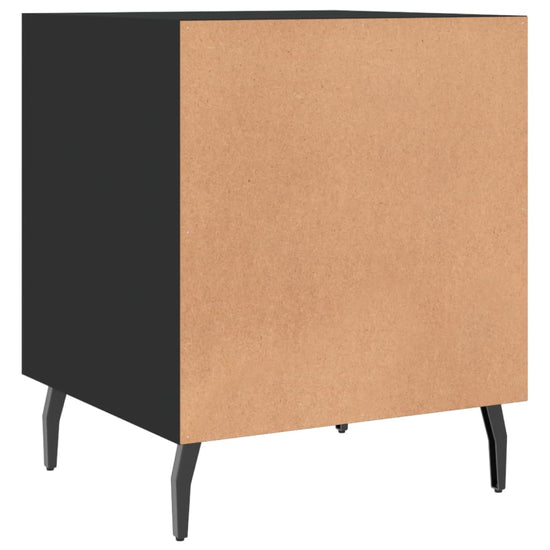 Nachtkastjes 2 st 40x40x50 cm bewerkt hout zwart MeubelReus