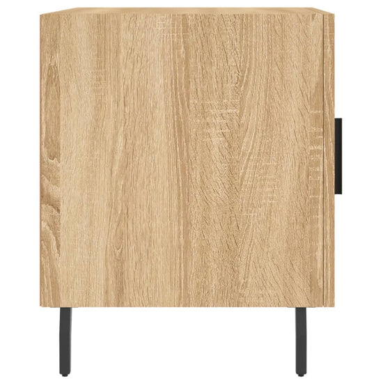 Nachtkastje 40x40x50 cm bewerkt hout sonoma eikenkleurig MeubelReus