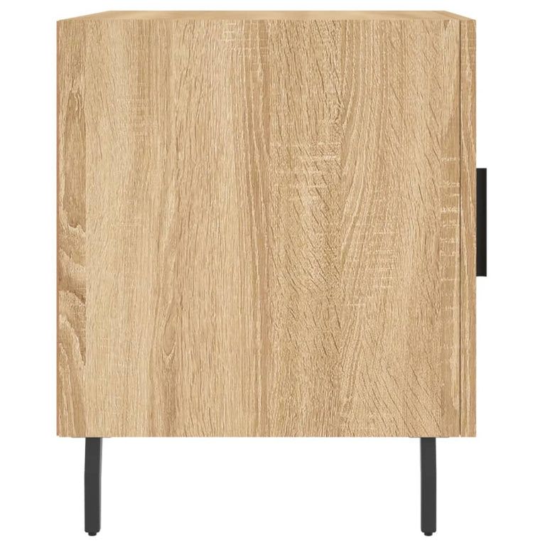 Nachtkastje 40x40x50 cm bewerkt hout sonoma eikenkleurig MeubelReus