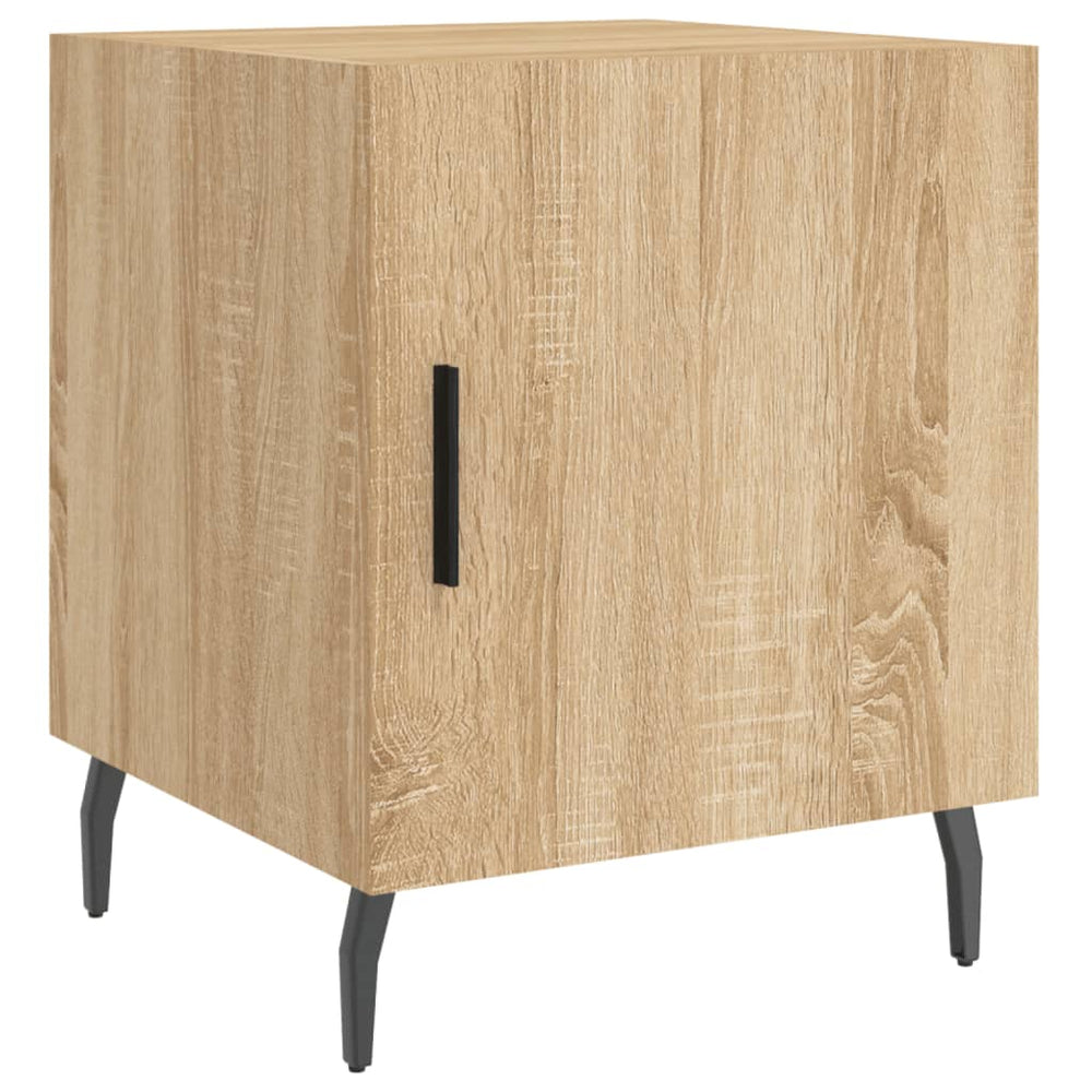 Nachtkastjes 2 st 40x40x50 cm bewerkt hout sonoma eikenkleurig MeubelReus