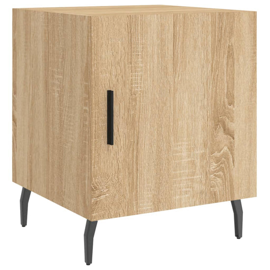 Nachtkastjes 2 st 40x40x50 cm bewerkt hout sonoma eikenkleurig MeubelReus