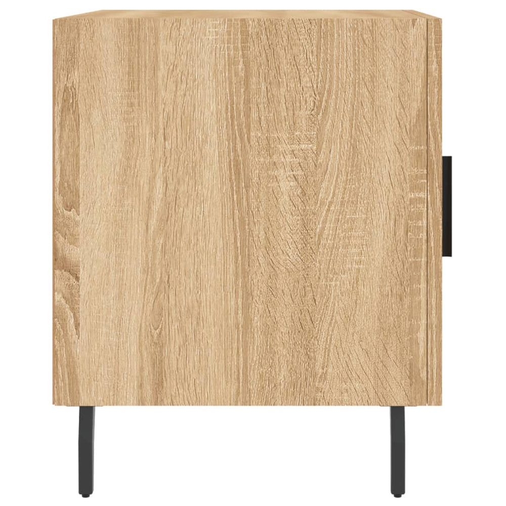 Nachtkastjes 2 st 40x40x50 cm bewerkt hout sonoma eikenkleurig MeubelReus