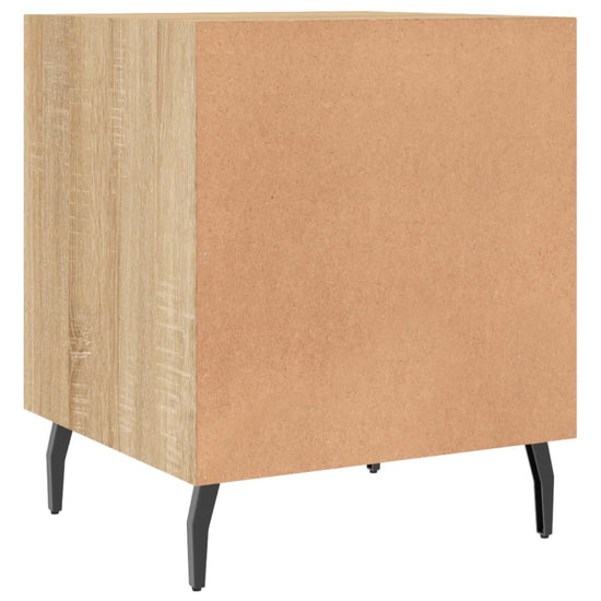 Nachtkastjes 2 st 40x40x50 cm bewerkt hout sonoma eikenkleurig MeubelReus