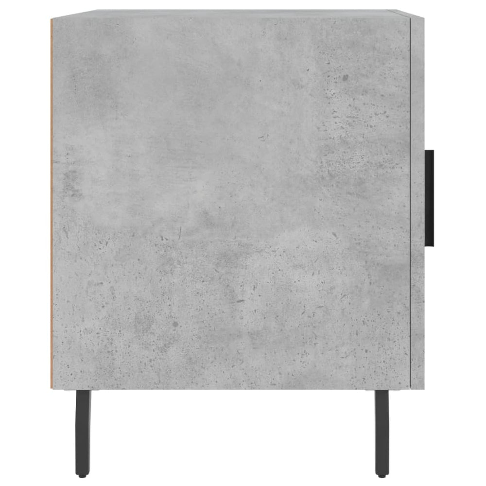 Nachtkastjes 2 st 40x40x50 cm bewerkt hout betongrijs MeubelReus
