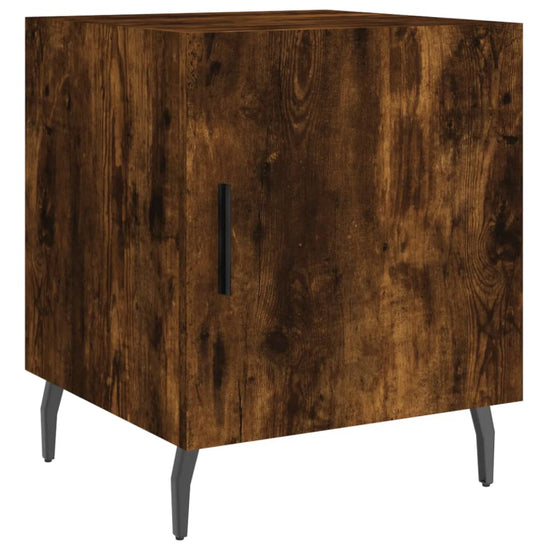 Nachtkastjes 2 st 40x40x50 cm bewerkt hout gerookt eikenkleurig MeubelReus