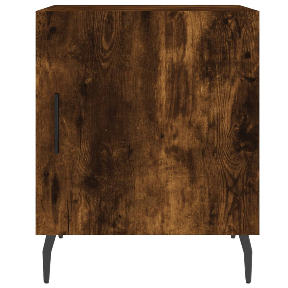Nachtkastjes 2 st 40x40x50 cm bewerkt hout gerookt eikenkleurig MeubelReus