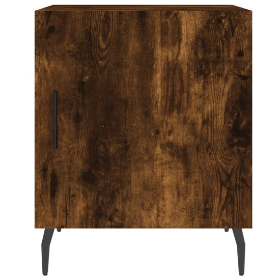 Nachtkastjes 2 st 40x40x50 cm bewerkt hout gerookt eikenkleurig MeubelReus