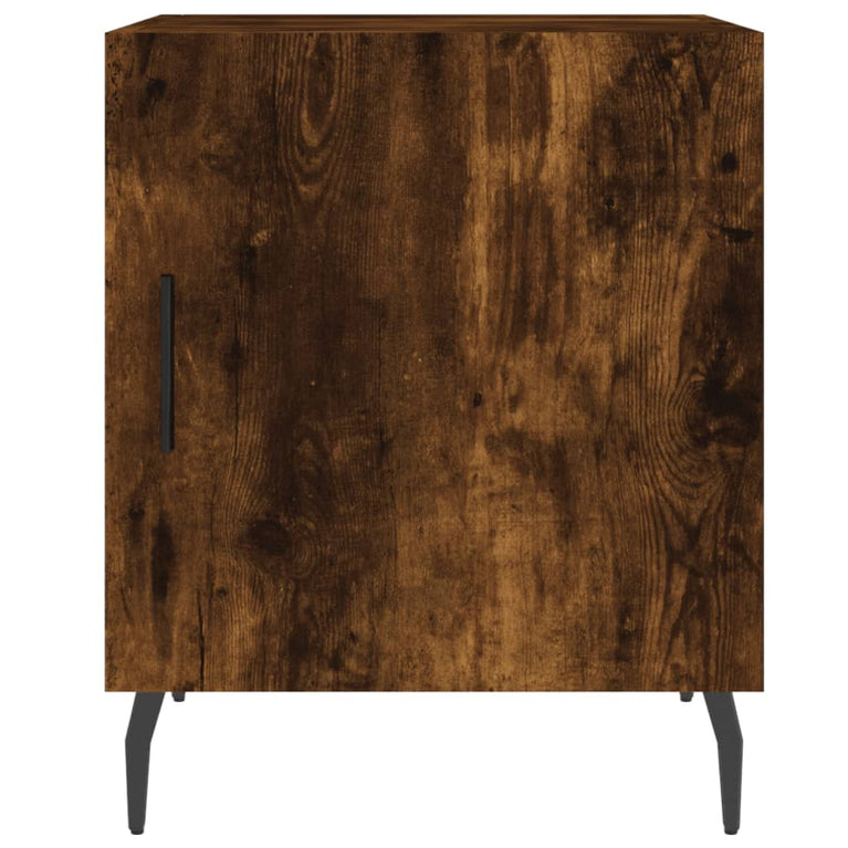 Nachtkastjes 2 st 40x40x50 cm bewerkt hout gerookt eikenkleurig MeubelReus