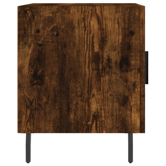 Nachtkastjes 2 st 40x40x50 cm bewerkt hout gerookt eikenkleurig MeubelReus