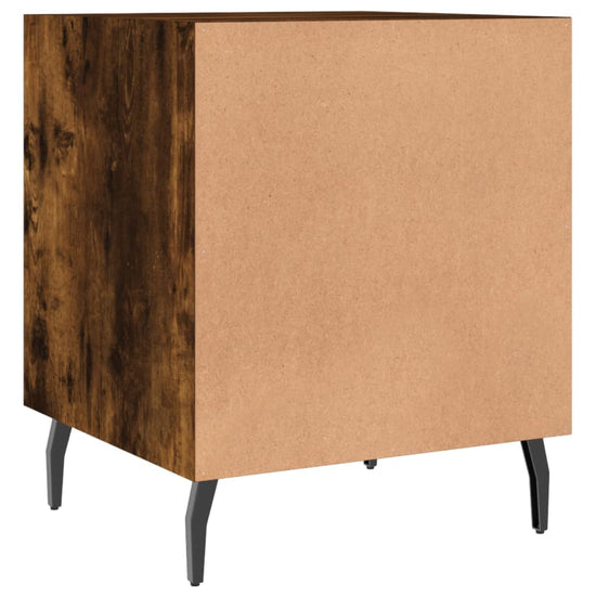 Nachtkastjes 2 st 40x40x50 cm bewerkt hout gerookt eikenkleurig MeubelReus