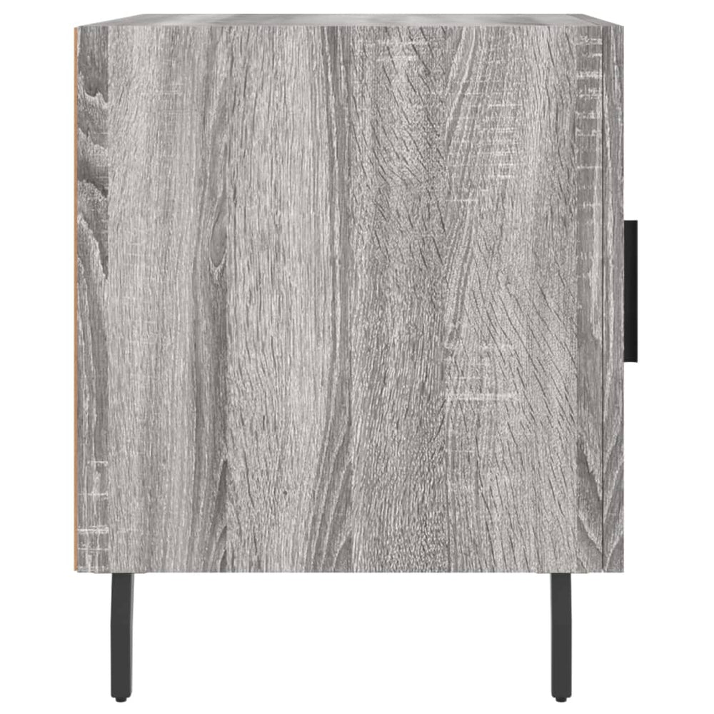 Nachtkastje 40x40x50 cm bewerkt hout grijs sonoma eikenkleurig MeubelReus