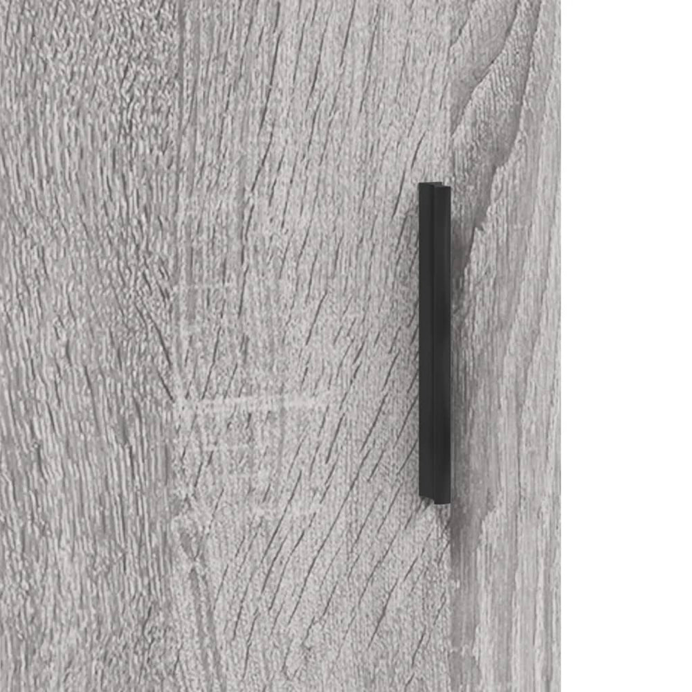 Nachtkastje 40x40x50 cm bewerkt hout grijs sonoma eikenkleurig MeubelReus