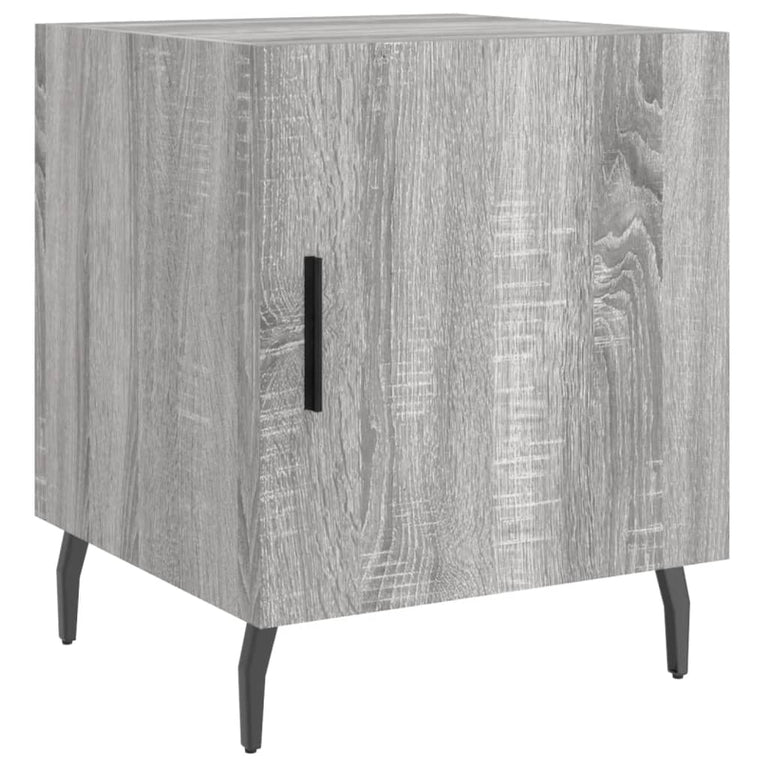 Nachtkastjes 2 st 40x40x50 cm bewerkt hout grijs sonoma eiken MeubelReus