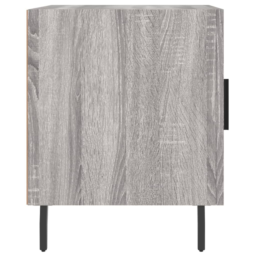 Nachtkastjes 2 st 40x40x50 cm bewerkt hout grijs sonoma eiken MeubelReus