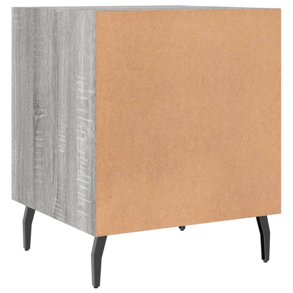 Nachtkastjes 2 st 40x40x50 cm bewerkt hout grijs sonoma eiken MeubelReus