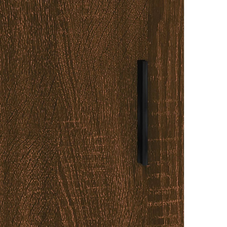 Nachtkastje 40x40x50 cm bewerkt hout bruin eikenkleur MeubelReus