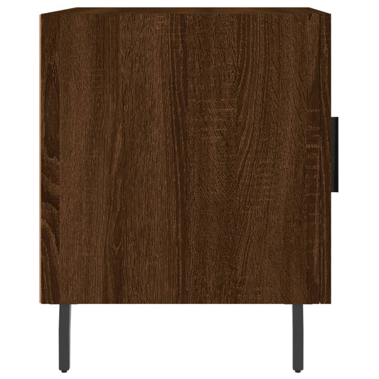 Nachtkastjes 2 st 40x40x50 cm bewerkt hout bruin eikenkleur MeubelReus
