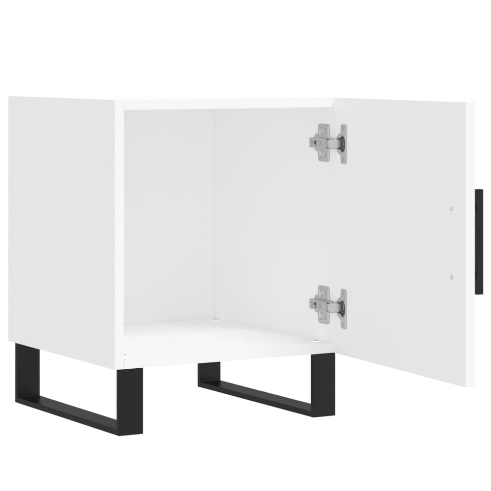 Nachtkastjes 2 st 40x40x50 cm bewerkt hout wit MeubelReus