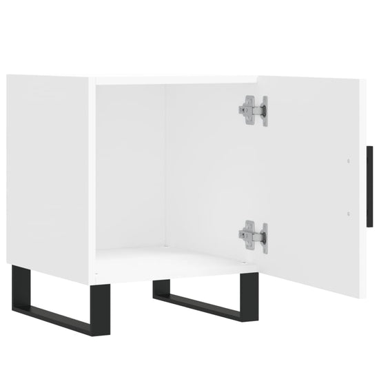 Nachtkastjes 2 st 40x40x50 cm bewerkt hout wit MeubelReus