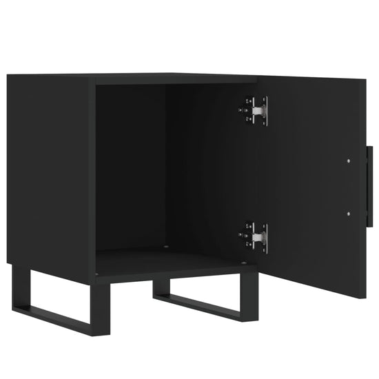 Nachtkastjes 2 st 40x40x50 cm bewerkt hout zwart MeubelReus