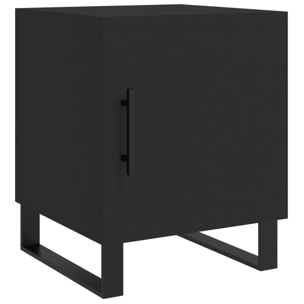 Nachtkastjes 2 st 40x40x50 cm bewerkt hout zwart MeubelReus