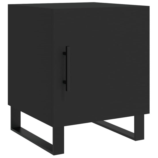 Nachtkastjes 2 st 40x40x50 cm bewerkt hout zwart MeubelReus