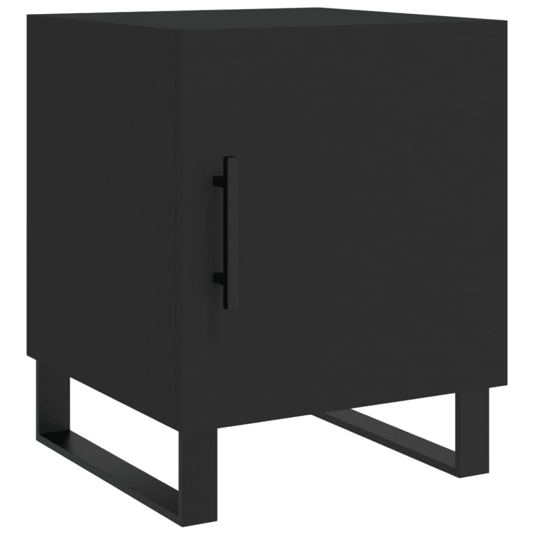 Nachtkastjes 2 st 40x40x50 cm bewerkt hout zwart MeubelReus