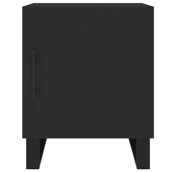 Nachtkastjes 2 st 40x40x50 cm bewerkt hout zwart MeubelReus
