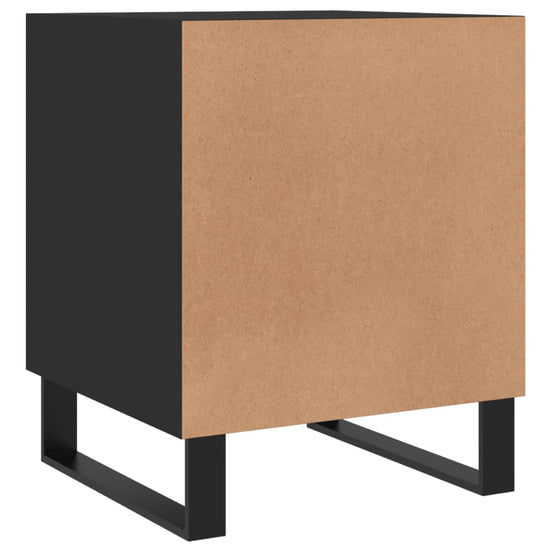 Nachtkastjes 2 st 40x40x50 cm bewerkt hout zwart MeubelReus