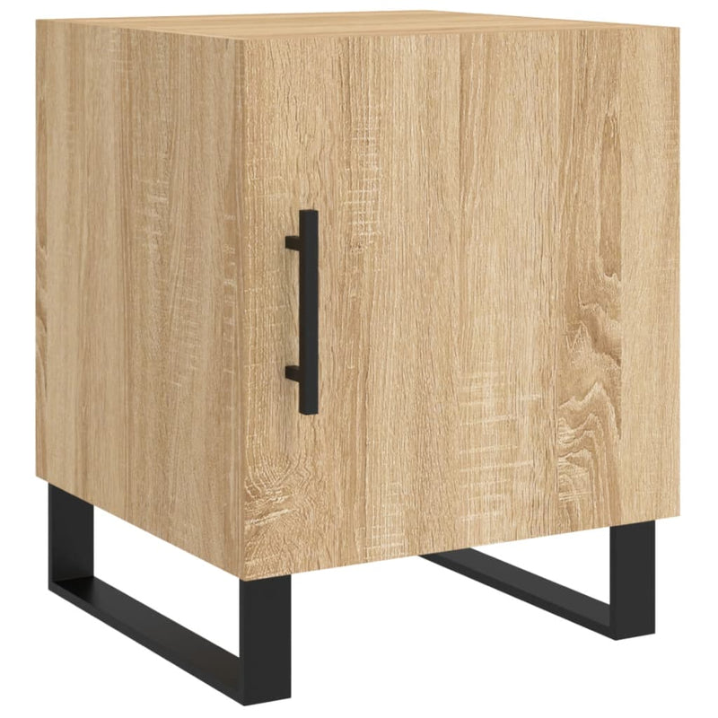 Nachtkastje 40x40x50 cm bewerkt hout sonoma eikenkleurig MeubelReus