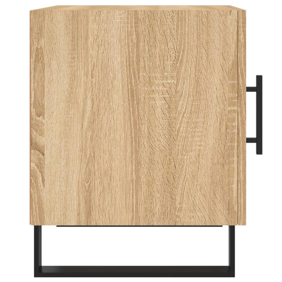 Nachtkastje 40x40x50 cm bewerkt hout sonoma eikenkleurig MeubelReus