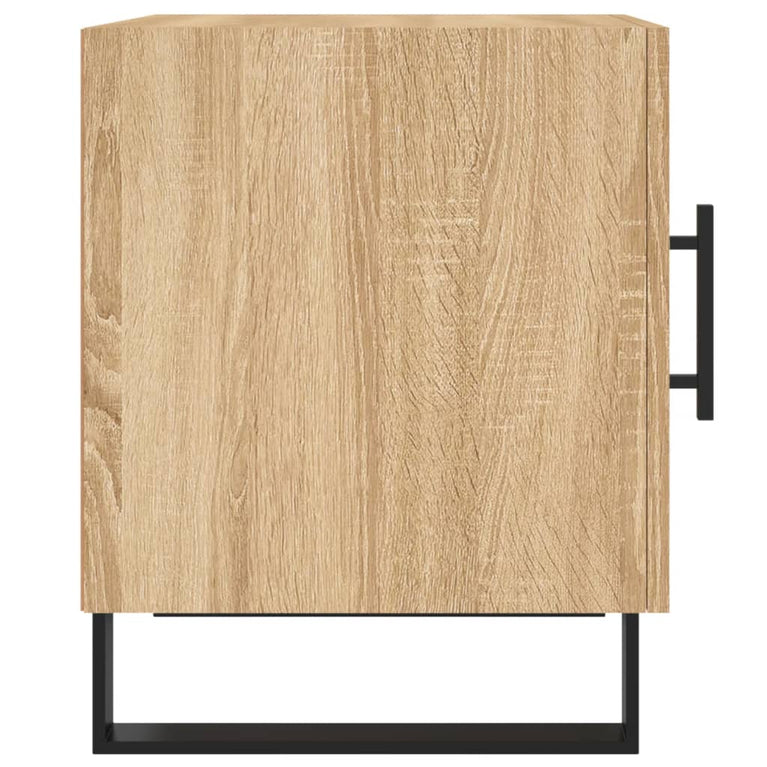 Nachtkastje 40x40x50 cm bewerkt hout sonoma eikenkleurig MeubelReus