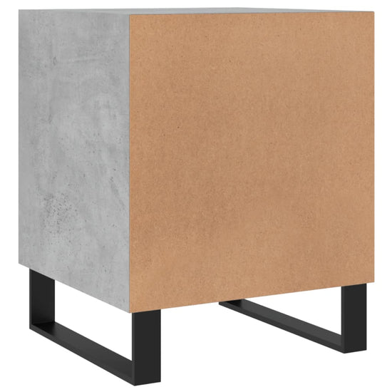 Nachtkastje 40x40x50 cm bewerkt hout betongrijs MeubelReus